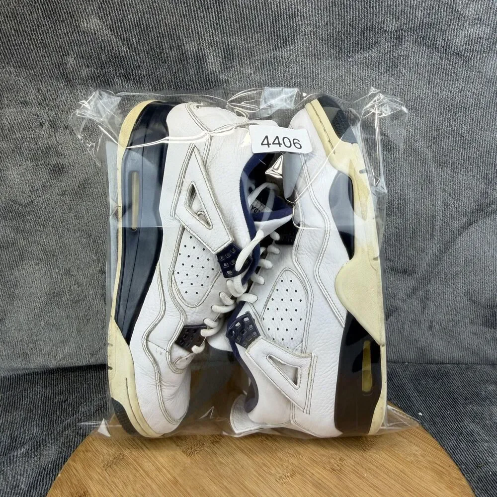 Jordan Air Jordan 4 Shoes Mens Size 11 White Mid Top Sneakers 314254-107